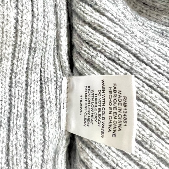 WAYF Square Neck Ribbed Knit Puff Sleeves Sweater Dress - Picture 11 of 11